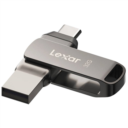 Attēls no Lexar | 2-in-1 Flash Drive | JumpDrive Dual Drive D400 | 32 GB | USB 3.1 | Grey