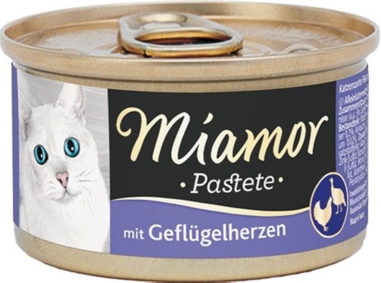 Picture of MIAMOR Pastete Poultry hearts - wet cat food - 85g