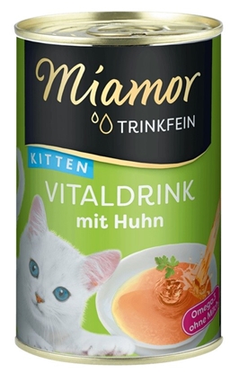 Picture of MIAMOR Trinkfein Kitten Vitaldrink with chicken - cat treats - 135ml