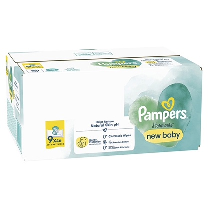 Picture of Mitrās salvetes Pampers Harmonie NB Aloe PF 9x46