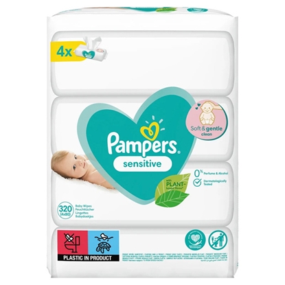 Picture of Mitrās salvetes Pampers Sensitive 4x80gab.