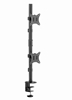 Picture of Monitora stiprinājums Gembird Adjustable 2-display Vertical Desk Mount