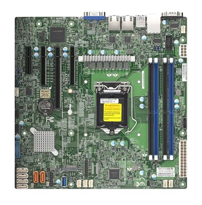 Изображение Motherboard SUPERMICRO X12STL-F Intel Xeon E-2300 C252 LGA-1200 (Socket H5) micro ATX (MBD-X12STL-F-B) Bulk