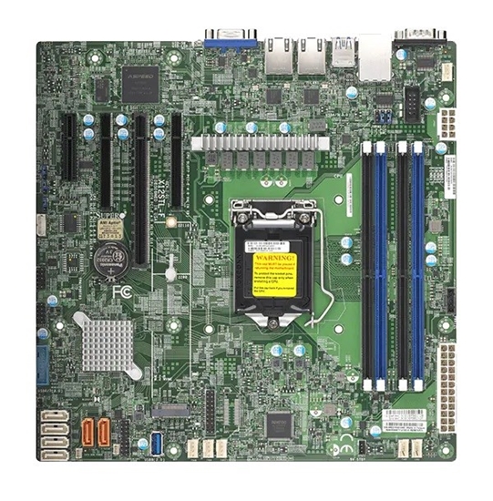 Picture of Motherboard SUPERMICRO X12STL-F Intel Xeon E-2300 C252 LGA-1200 (Socket H5) micro ATX (MBD-X12STL-F-O) Box