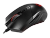 Picture of MSI CLUTCH GM08 Optical Gaming Mouse '4200 DPI Optical Sensor, 6 Programmable button, Symmetrical design, Durable switch with 10+ Million Clicks, Weight Adjustable, Red LED'