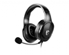 Picture of MSI IMMERSE GH20 Gaming Headset '3.5mm inline with audio splitter accessory, Black, 40mm Drivers, Unidirectional Mic, PC & Cross-Platform Compatibility'