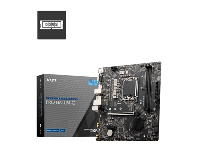 Attēls no MSI PRO H610M-G motherboard Intel H610 LGA 1700 micro ATX