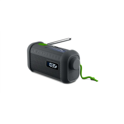 Attēls no Muse | Portable Solar Radio with Crank and Flashlight | MH-08 MB | AUX in | Bluetooth | FM radio