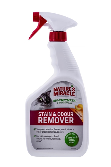 Picture of NATURE'S MIRACLE Stain&Odour Remover Melon Cat - Spray for cleaning and removing dirt - 946 ml