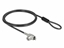 Attēls no Navilock Laptop Security Cable with Key Lock for Nano slot