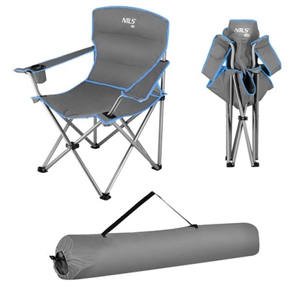 Attēls no NC3079 GRAY-BLUE Kempinga krēsls NILS CAMP