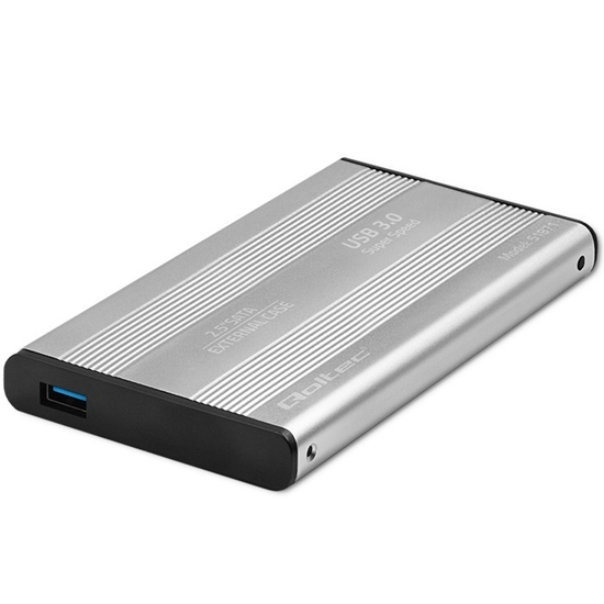 Изображение Obudowa | kieszeń do dysków HDD SSD 2.5" SATA3 | USB 3.0 | Srebrna