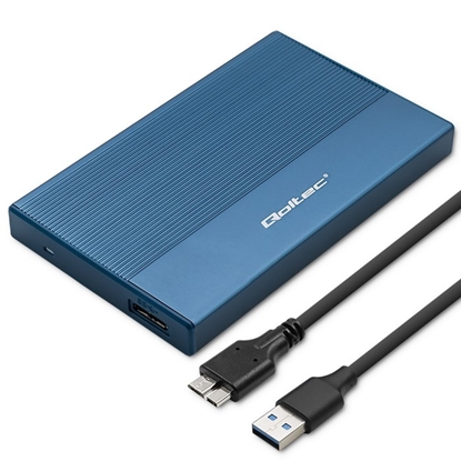 Изображение Obudowa | Kieszeń na dysk SSD HDD 2.5" | SATA | USB 3.0 | Super  speed 5Gb/s | 2TB | Niebieskia