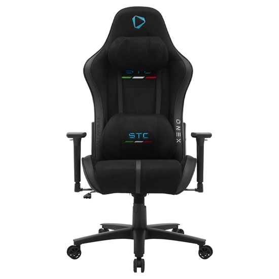 Изображение Onex PVC; Nylon caster; Metal | Gaming chairs | ONEX STC Alcantara | Black