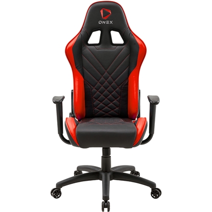 Изображение Onex PVC; Nylon caster; Metal | Onex | Gaming chair | ONEX GX220 | Black/ red