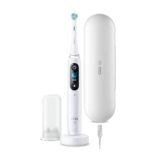 Picture of Oral-B | Electric Toothbrush | iO9 Series | Rechargeable | For adults | Number of brush heads included 1 | Number of teeth brushing modes 7 | White