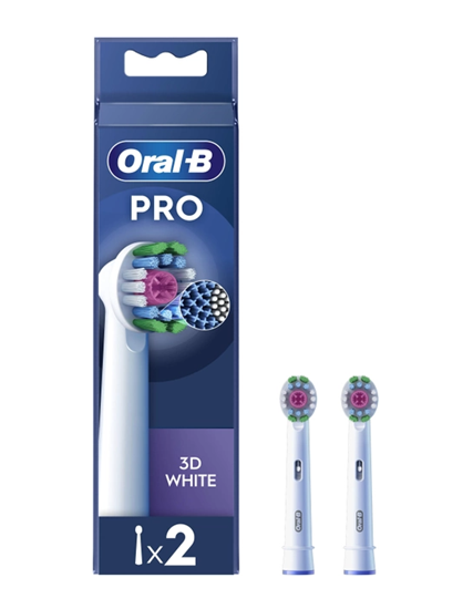 Изображение Oral-B | Replaceable Toothbrush Heads | PRO 3D White refill | Heads | Does not apply | Number of brush heads included 2