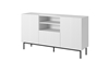Picture of PAFOS chest of drawers on a black steel frame 150x40x90 cm white matt