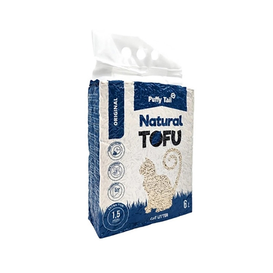 Изображение Pakaiši kaķiem Tofu Puffy Tail Original, 1.5mm gran., 2.4kg