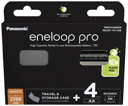 Picture of Panasonic | ENELOOP BK-3HCDEC4BE | AA | 2500 mAh | 4 pc(s)