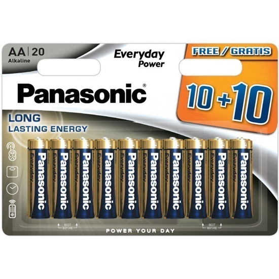 Picture of Elementai Panasonic LR6 Alkaline Everyday Power AA 1.5V 20 pcs