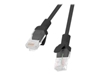 Picture of PATCHCORD KAT.5E 2M CZARNY FLUKE PASSED LANBERG 10-PACK