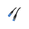 Изображение Patchcord kat.6a S/FTP LSZH CCA 0.25m czarny fluke 