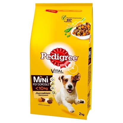 Изображение PEDIGREE Adult Mini Chicken with vegetables - dry dog food - 2kg