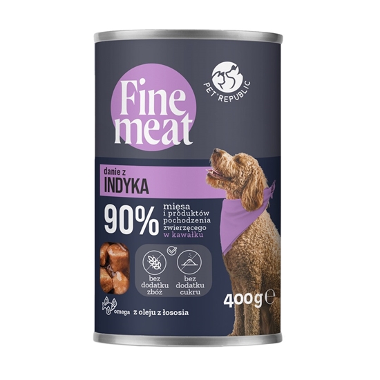 Picture of PET REPUBLIC Fine Meat turkey dish - wet dog food - 400g