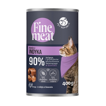 Изображение PET REPUBLIC Fine Meat Turkey wet cat food - 400g