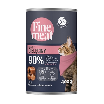 Picture of PET REPUBLIC Fine Meat veal dish - wet cat food - 400g