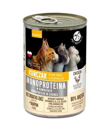 Picture of PET REPUBLIC Monoprotein Chicken in sauce - wet cat food - 400g