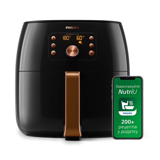 Picture of Philips HD9867/90 fryer Single 2200 W Hot air fryer Black, Copper