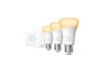 Picture of Philips Hue White Starter kit: 3 E27 smart bulbs (1100) + dimmer switch