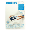 Picture of Philips s-bag Vacuum cleaner bags FC8021/03 4 x dust bags One standard fits all 50% longer lifetime 15% more capacity