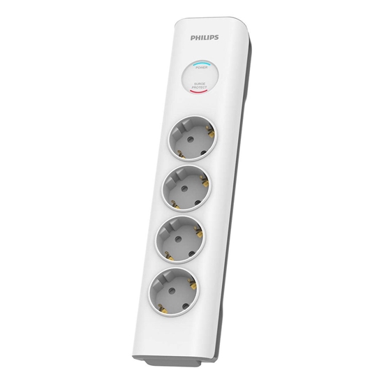 Picture of Philips Surge protector SPN7040WA/58, 4 Outlets, 2 m power cord, 600 joules of surge protection