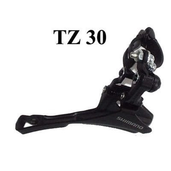 Picture of Priekinių pavarų perjungėjas Shimano TZ30 31,8 DS/TP