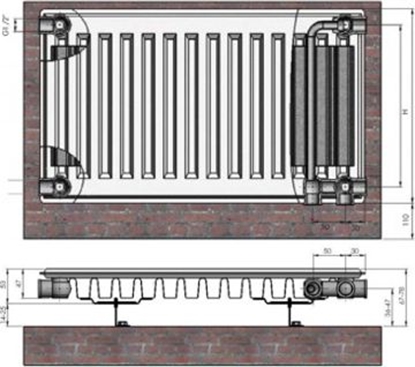 Picture of Radiators 11x400x1000 Ventil Compact Termolux