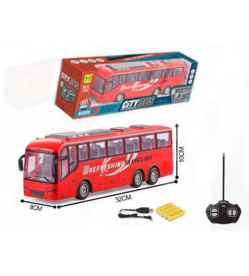 Изображение Radio vadāmāis autobuss (4 funkcijas, gaisma) ar akkum. USB uzlade 32 cm 563407