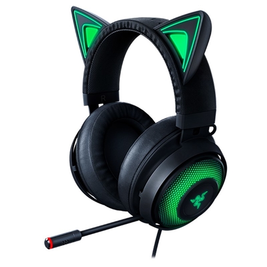 Picture of Razer Kraken Kitty Edition Headset Wired Head-band Gaming Black, Green