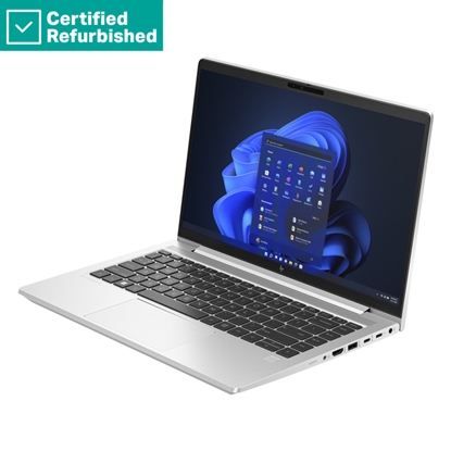 Изображение RENEW SILVER HP EliteBook 640 G10 - i5-1345U, 16GB, 256GB SSD, 14 FHD 250-nit AG, WWAN-ready, Smartcard, FPR, Nordic backlit keyboard, 51Wh, Win 11 Pro, 1 years