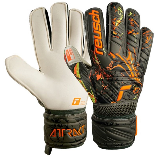 Изображение Reusch Attrakt Grip 5370018 5556 vārtsargu cimdi - 11