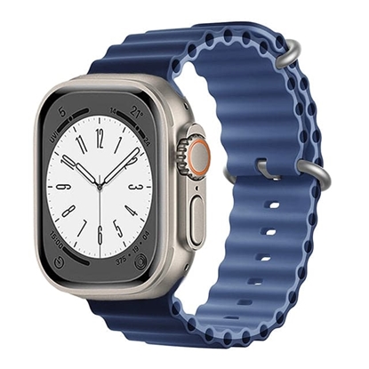 Attēls no Riff "Ocean" silikona siksniņa priekš Apple iWatch sērijai 38 / 40 / 41 mm Deep navy