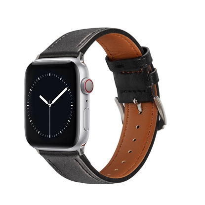 Attēls no Riff Ādas siksniņa priekš Apple iWatch series 38 / 40 / 41 mm Black