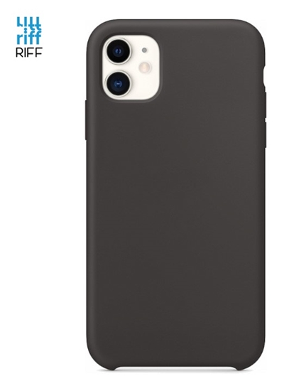 Изображение Riff Plāns & Mīksts silikona aizmugures maks ar mīkstu iekšpusi priekš Apple iPhone 11 Pro Carbon Gray Black