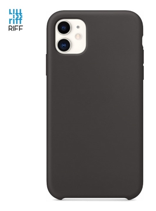 Изображение Riff Plāns & Mīksts silikona aizmugures maks ar mīkstu iekšpusi priekš Apple iPhone 11 Pro Max Carbon Gray Black