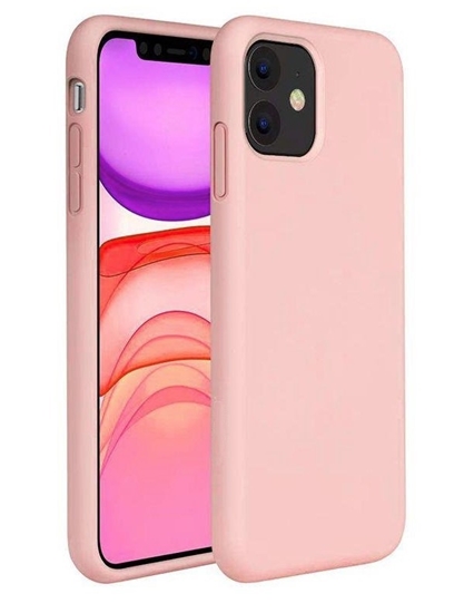 Picture of Riff Plāns & Mīksts silikona aizmugures maks ar mīkstu iekšpusi priekš Apple iPhone 11 Pro Rose Pink