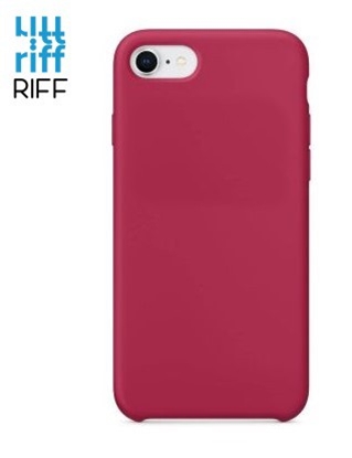 Изображение Riff Plāns& Miīksts silikona aizmugures maks ar mīkstu iekšpusi priekš Apple iPhone  7 / 8 / SE 2020 Rose Red