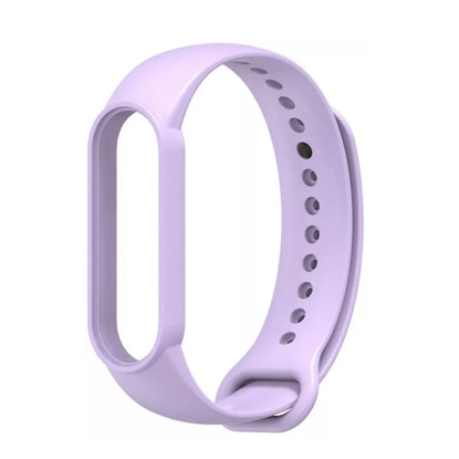 Изображение Riff Silikona siksniņa priekš Xiaomi Mi Band series 3 / 4 / 5 / 6 / 7 Light purple