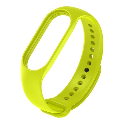 Изображение Riff Silikona siksniņa priekš Xiaomi Mi Band series 3 / 4 / 5 / 6 / 7 Lime green